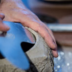 Patricia Shone in her studio 2018